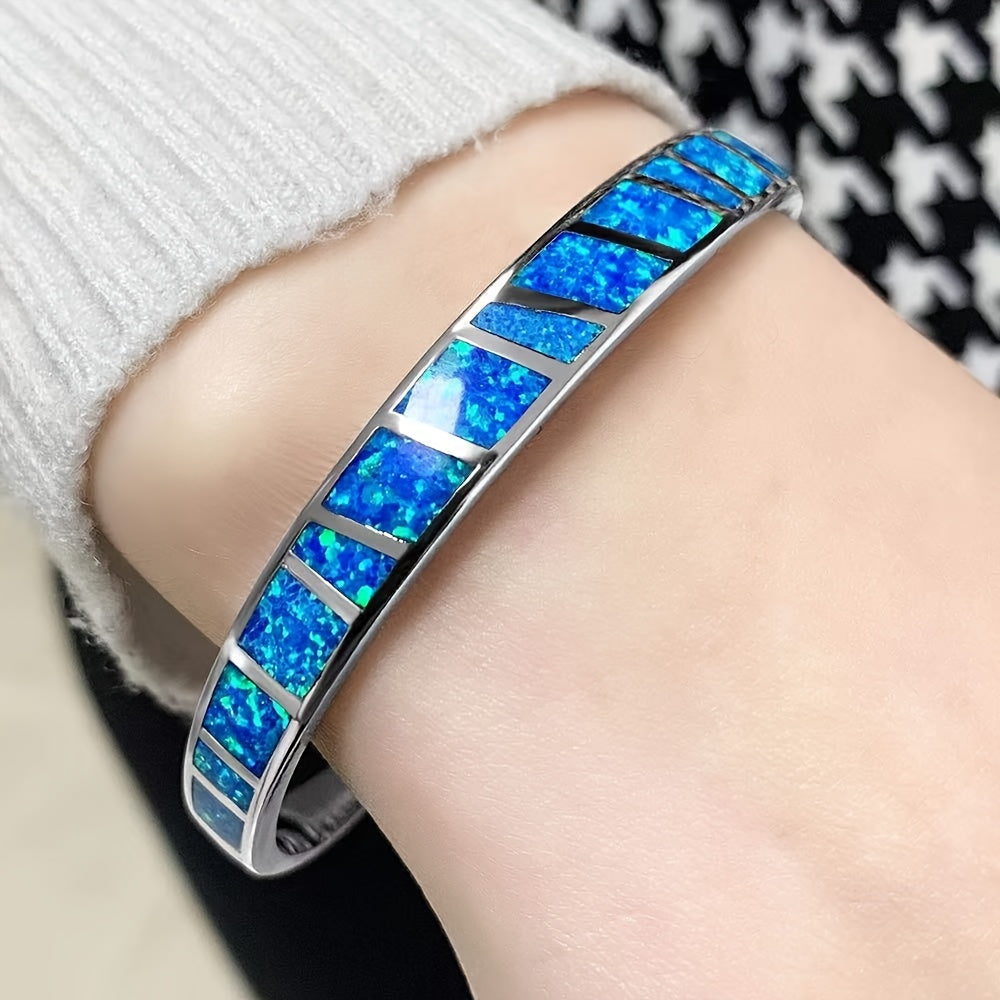 One Vintage Classic Blue Vintage Cuff Bangle 2023 New In Trendy Accessories